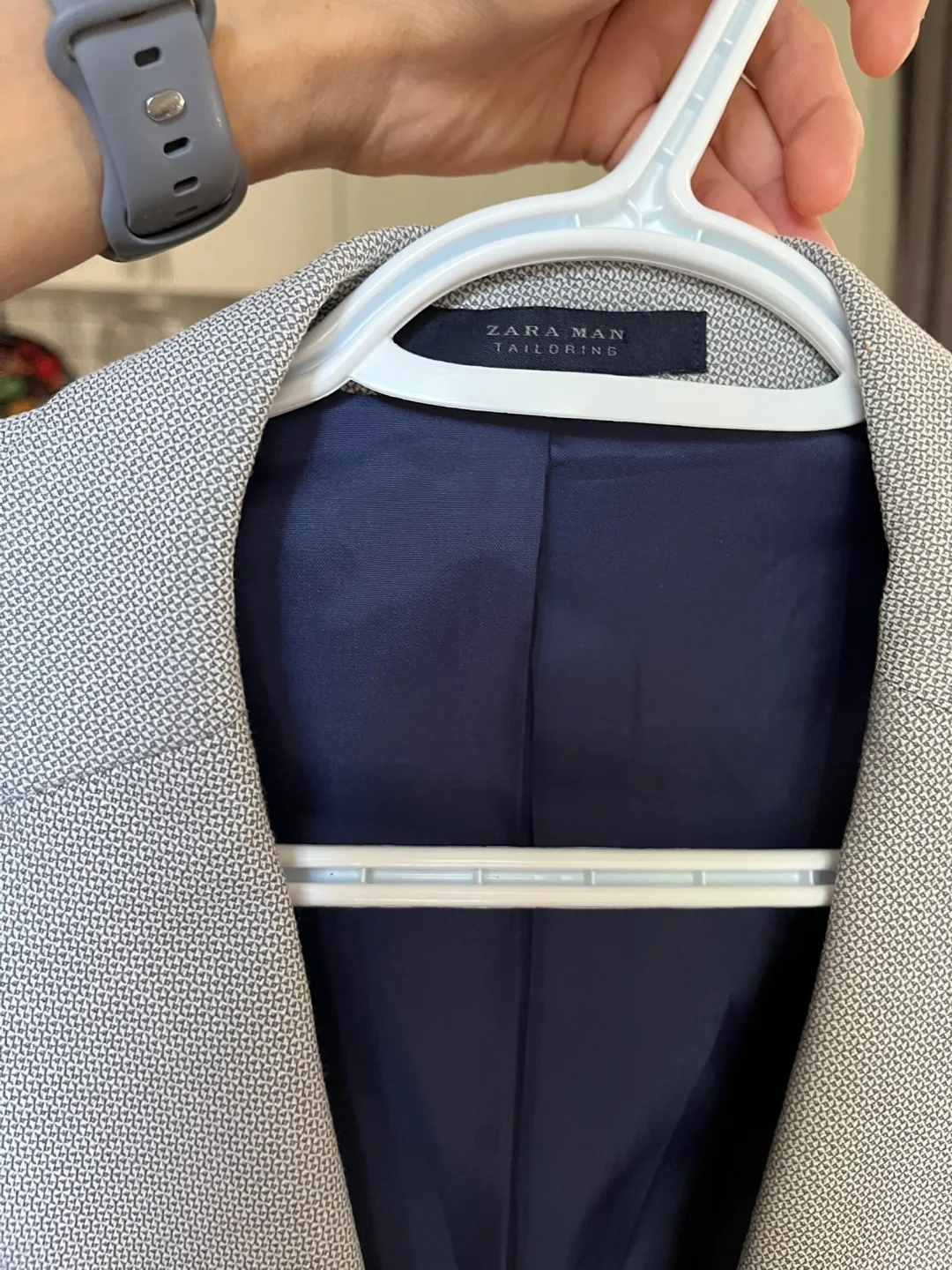 Zara Man Tailoring Grey Blazer image indicator(3)