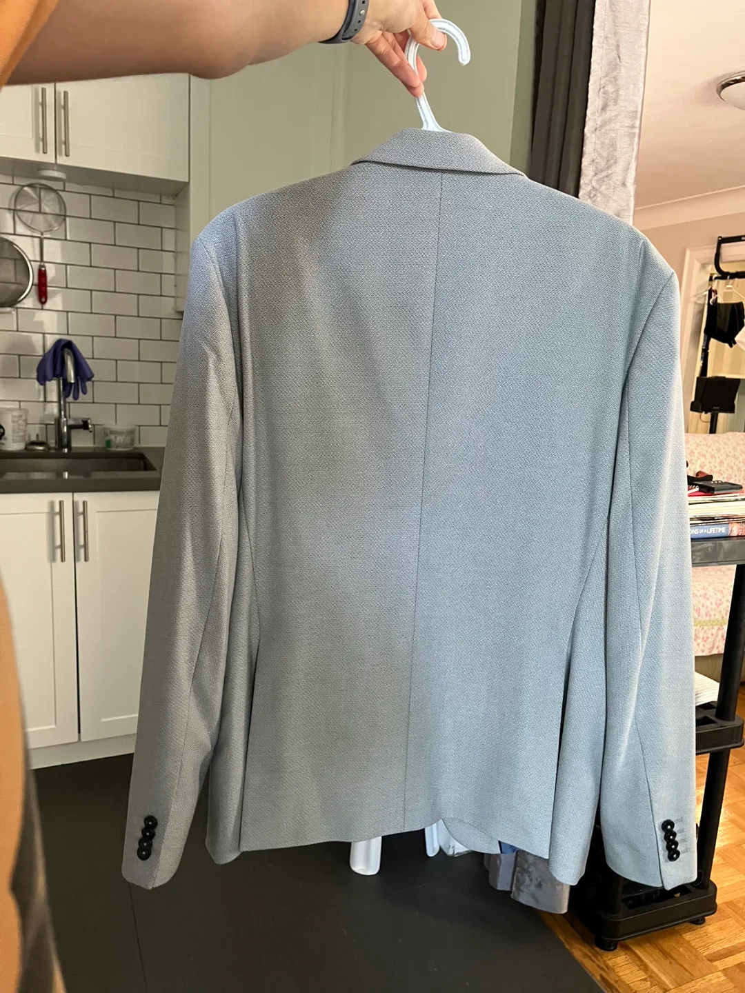 Zara Man Tailoring Grey Blazer image indicator(2)