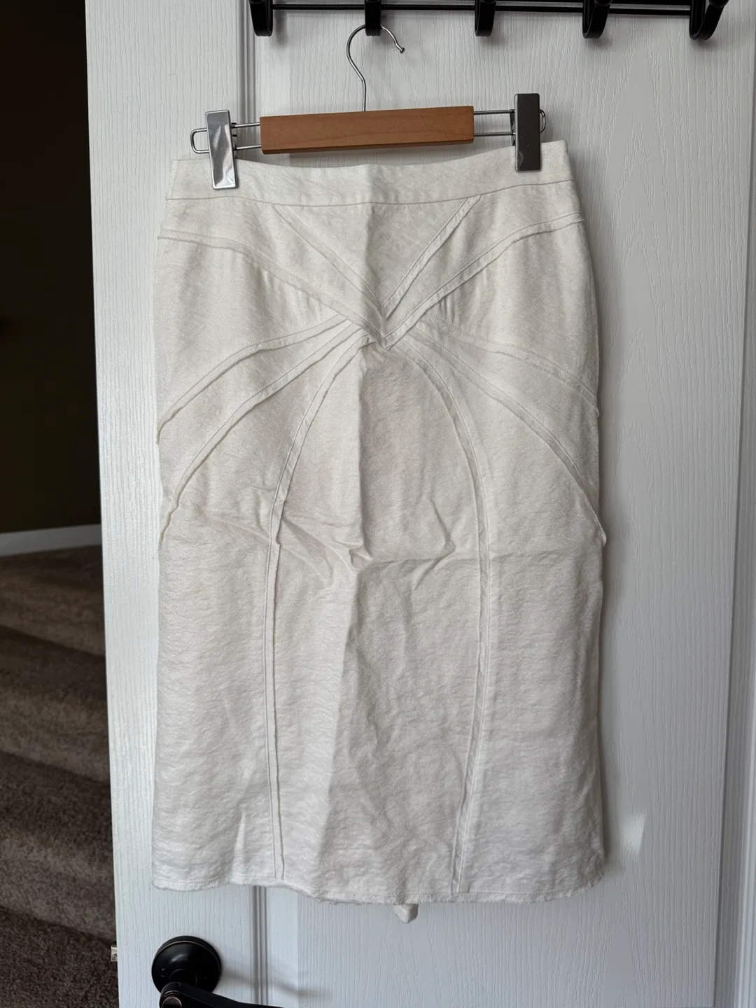Cream Midi Skirt size S thumbnail