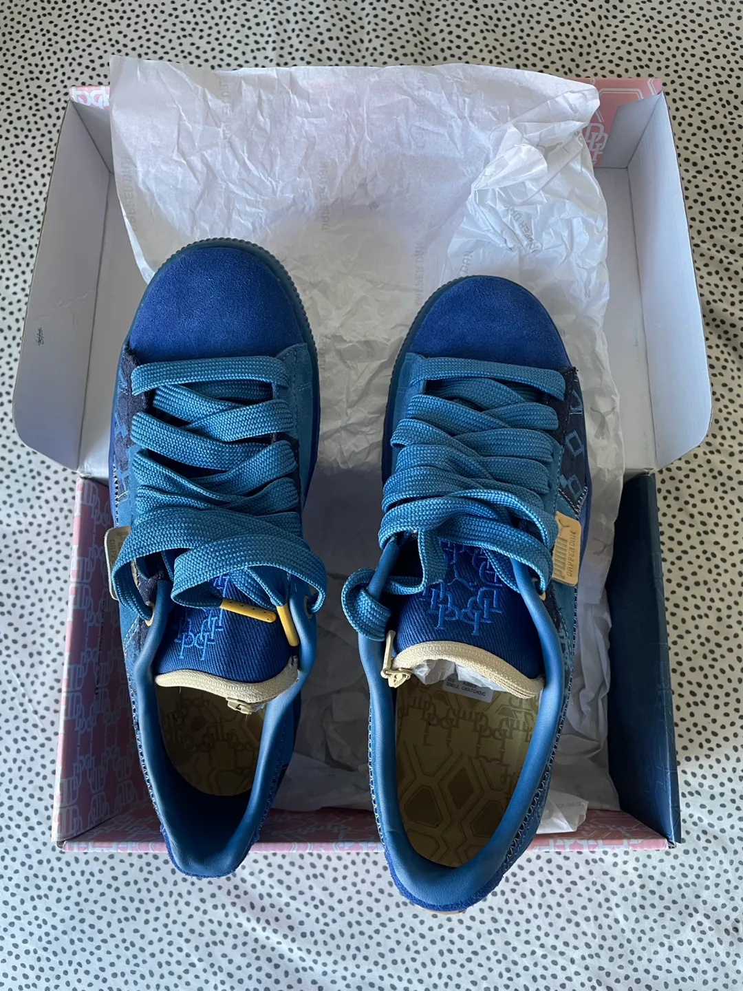 Puma x Dapper Dan Suede Sneakers thumbnail