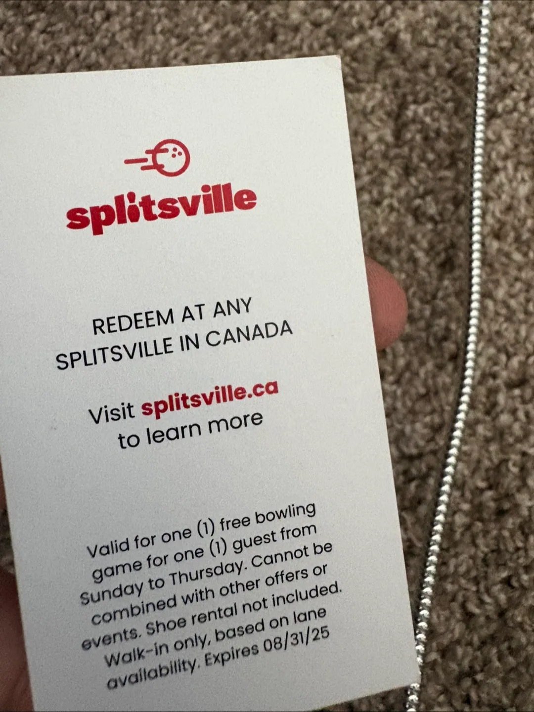 Splitsville Free Bowling Game Voucher image indicator(2)