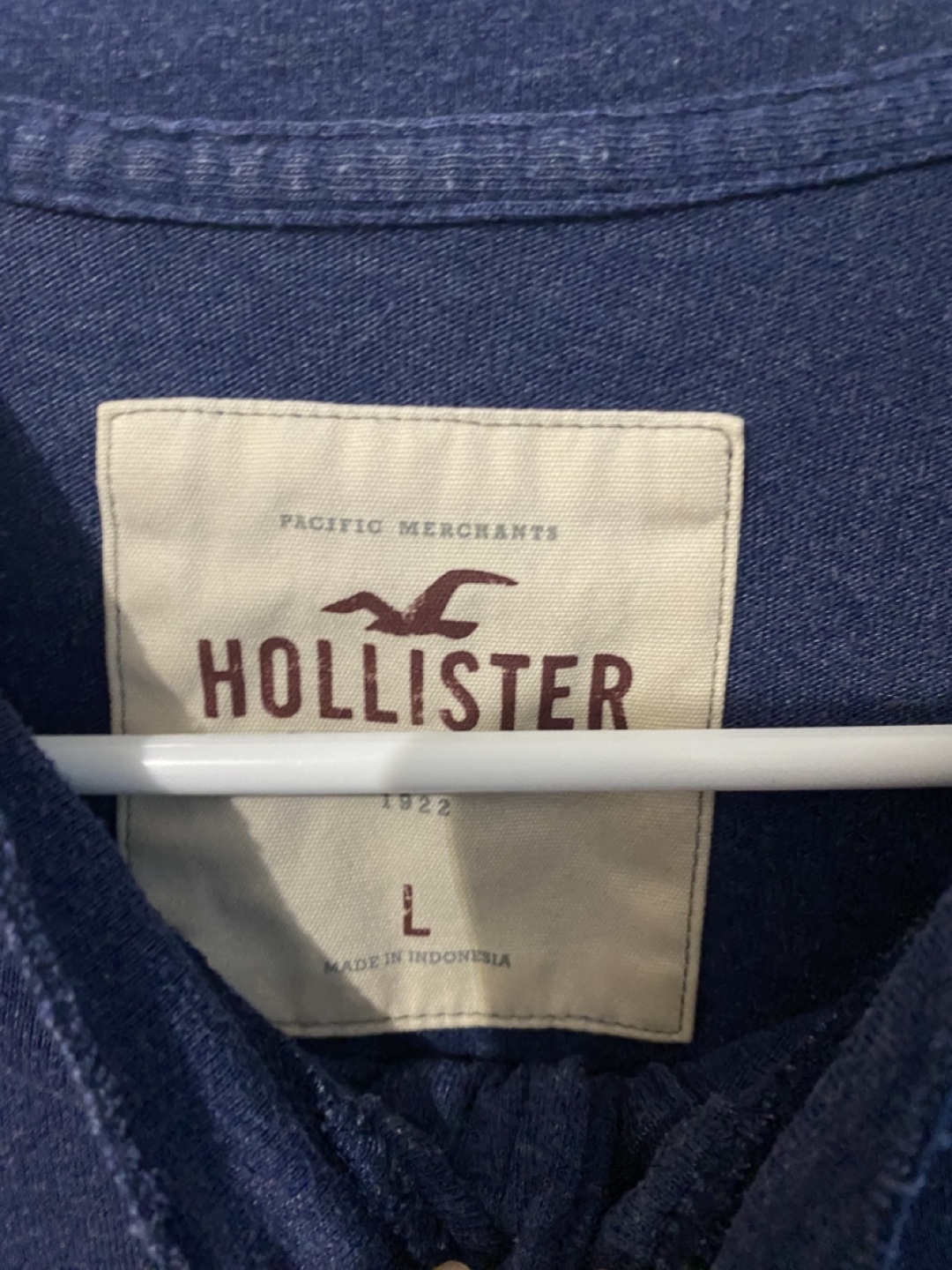 Hollister Blue Henley - Size L - photo 2