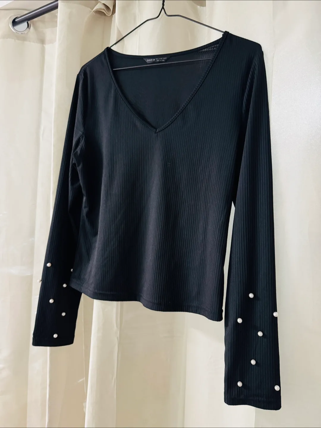 Black Long Sleeve Top