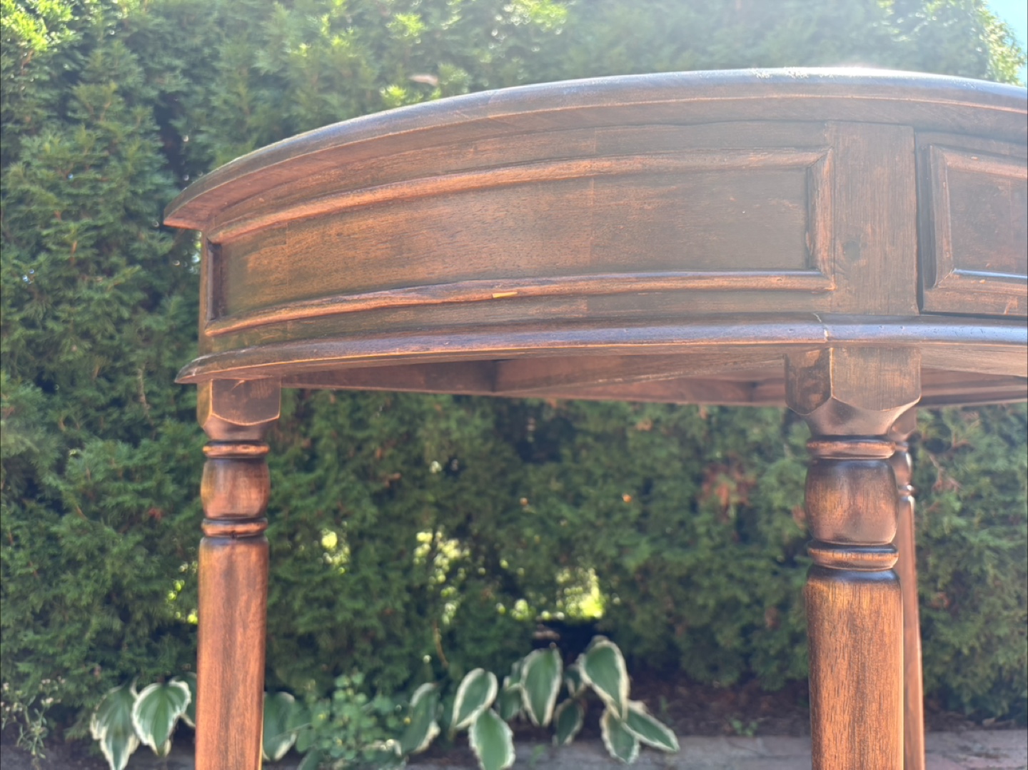 Wood Console Table - photo 5