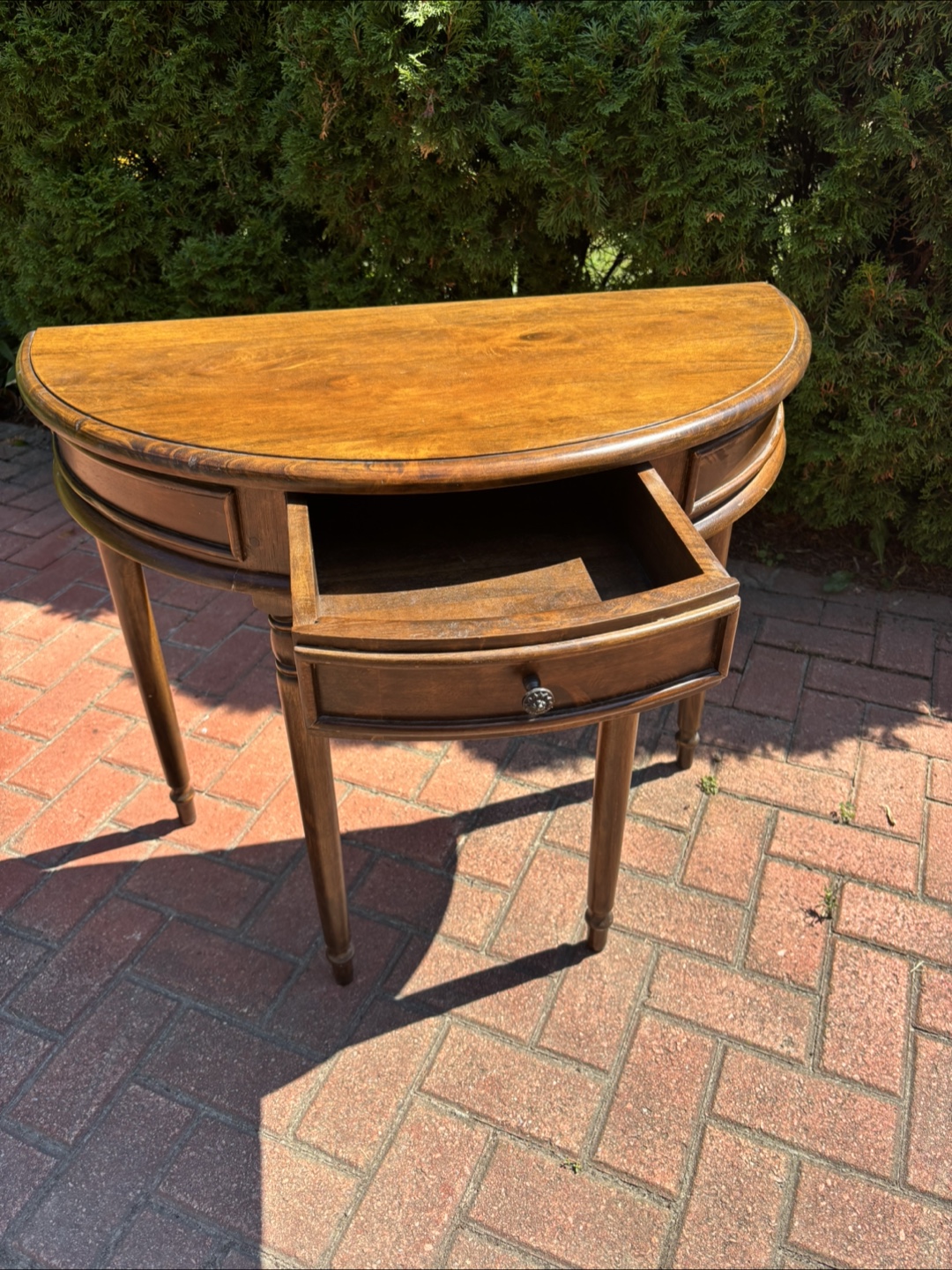 Wood Console Table - photo 2