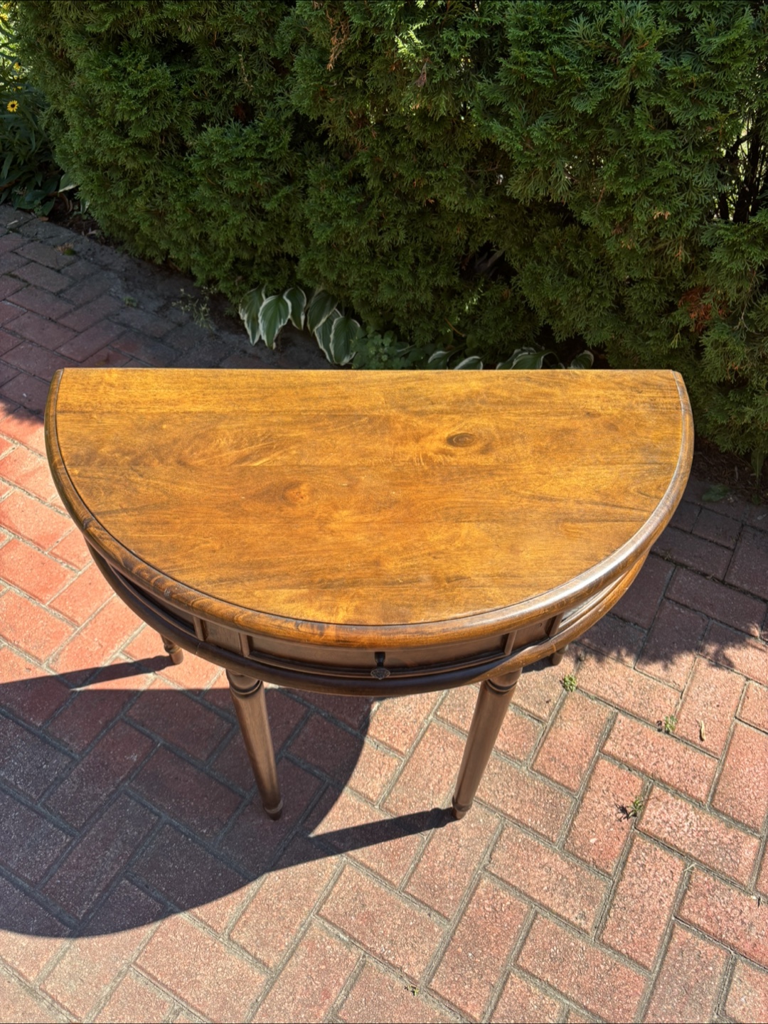 Wood Console Table - photo 4