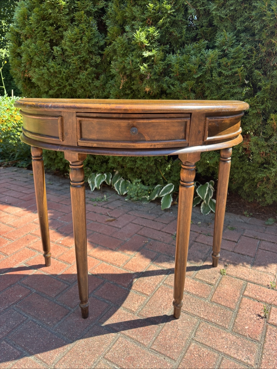 Wood Console Table - photo 3