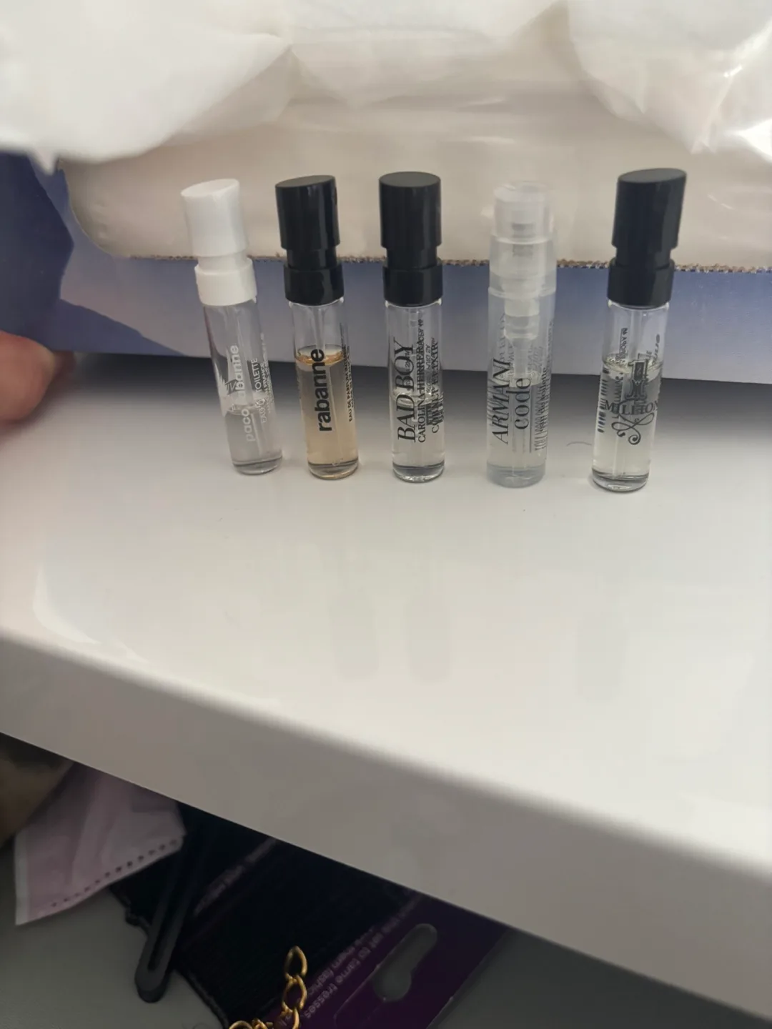 Perfume Sample Lot: Paco Rabanne, Armani, Carolina Herrera