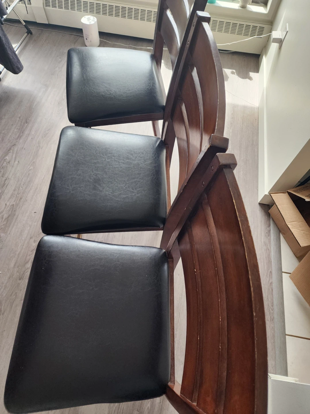 Wood Dining Table with 4 Chairs - photo 5