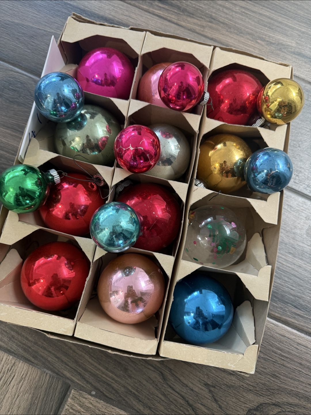 Shiny Brite Glass Christmas Tree Ornaments
