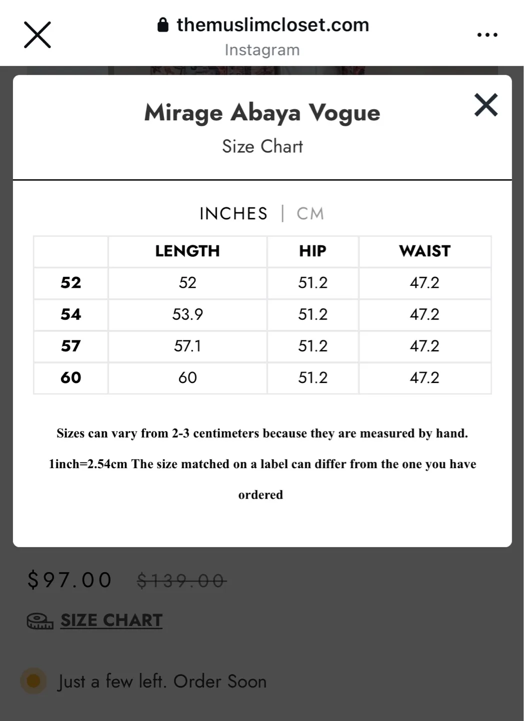 Brand new Elegant abaya- Length 57 -Read description image indicator(7)