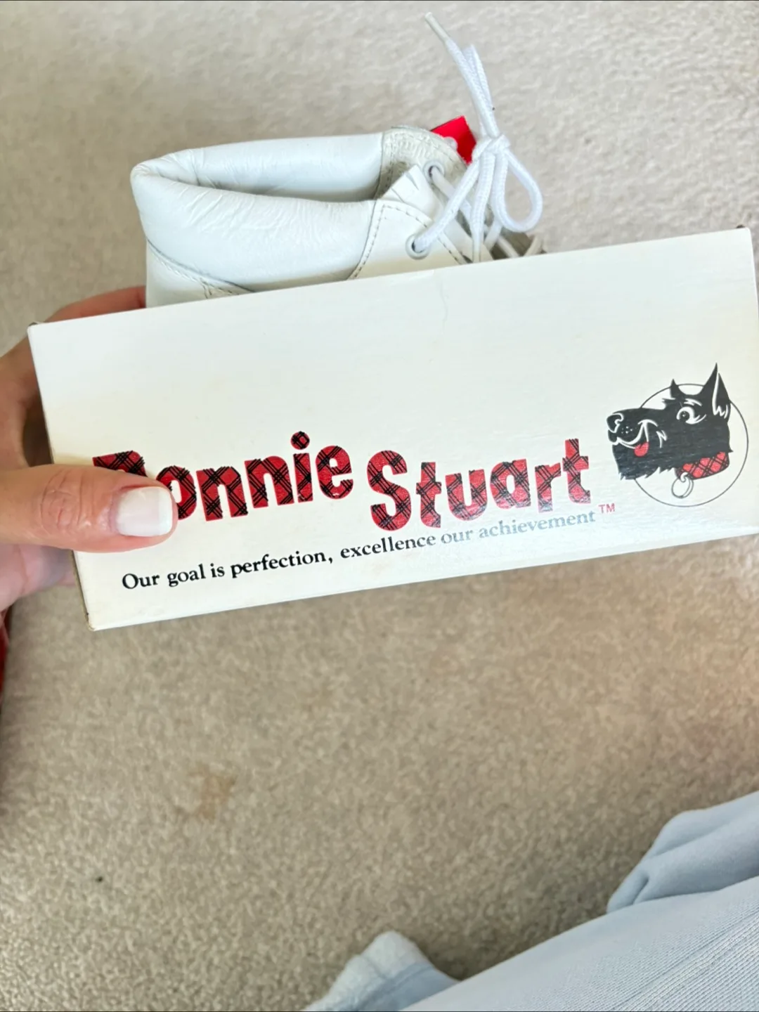 Bonnie Stuart White Leather Baby Shoes image indicator(2)