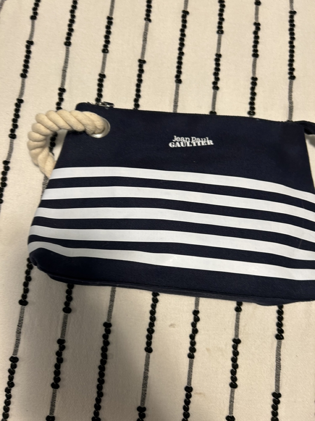 Jean Paul Gaultier Striped Pouch