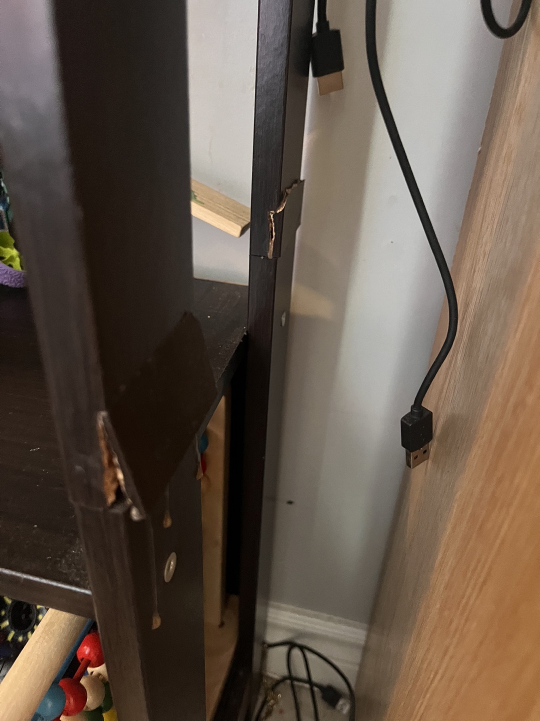 Dark Brown Ladder Shelf - photo 2