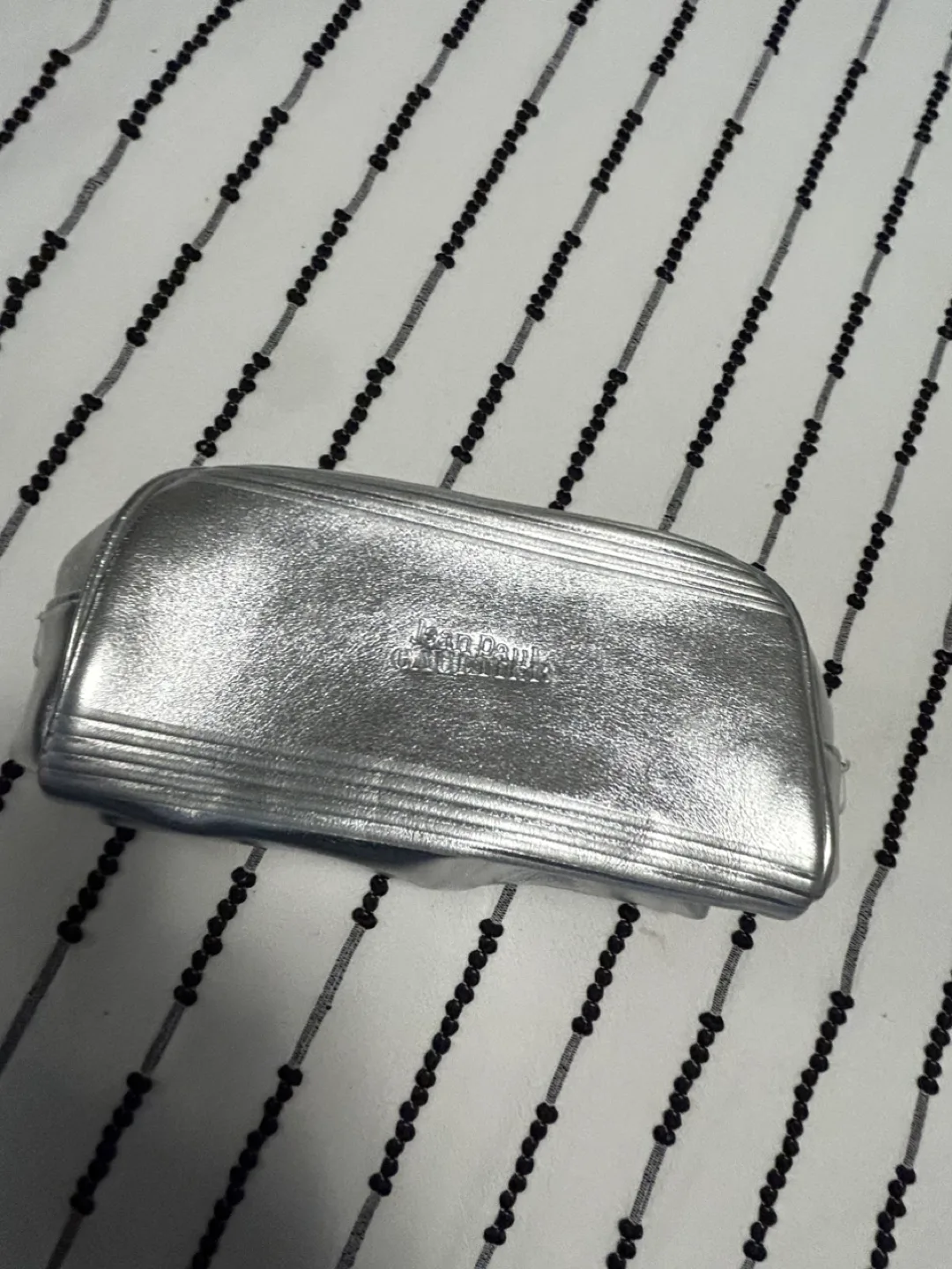 Jean Paul Gaultier Silver Cosmetic Bag thumbnail