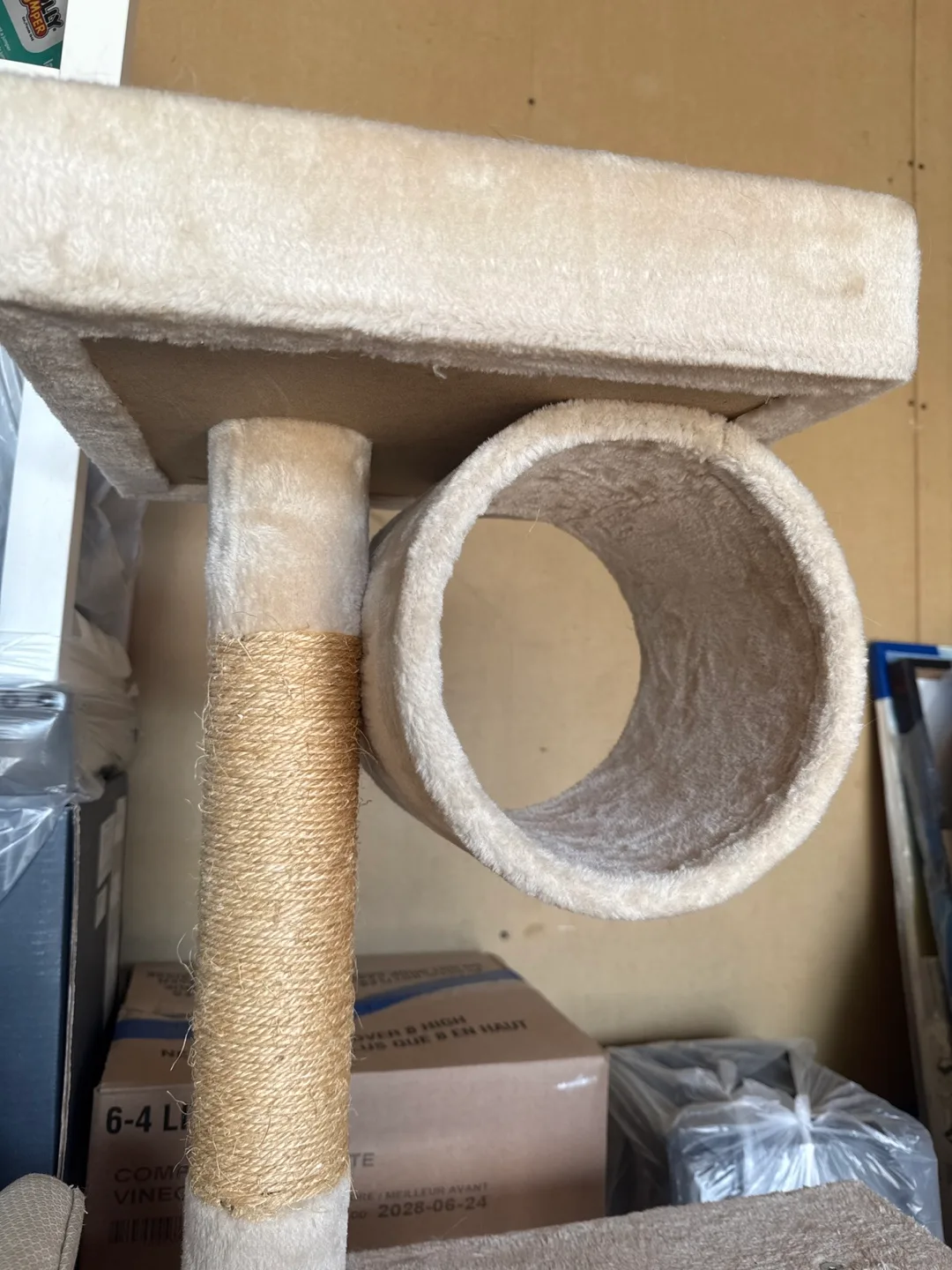 Beige Cat Tree with Scratching Posts image indicator(3)