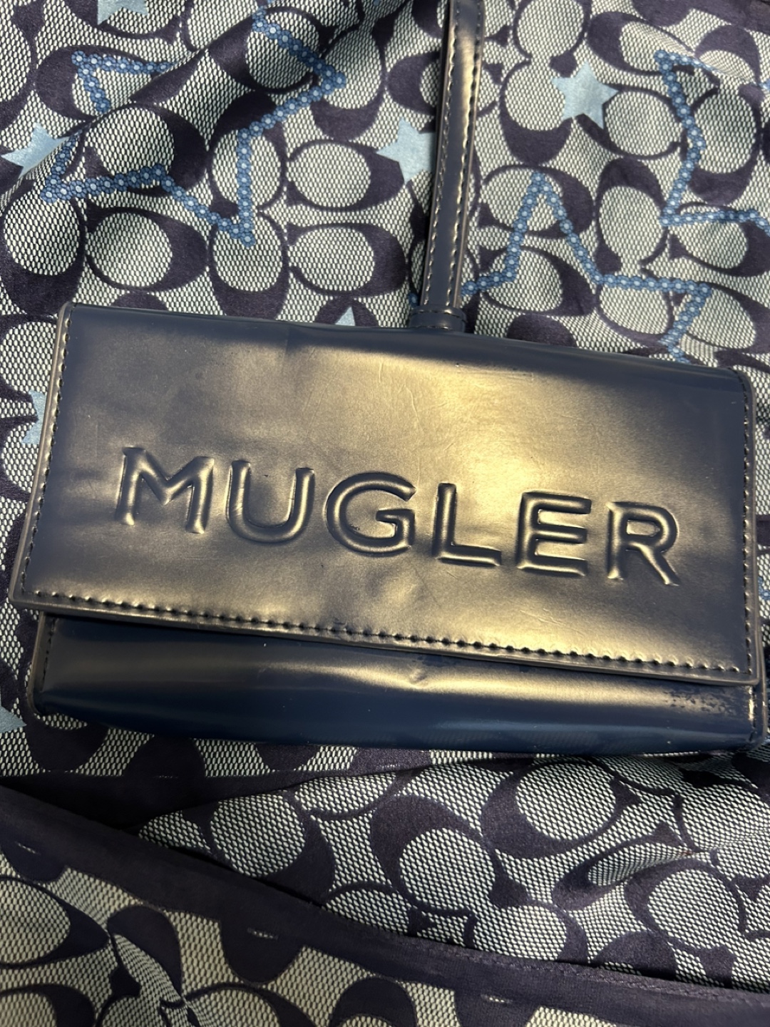 Mugler Blue Wallet