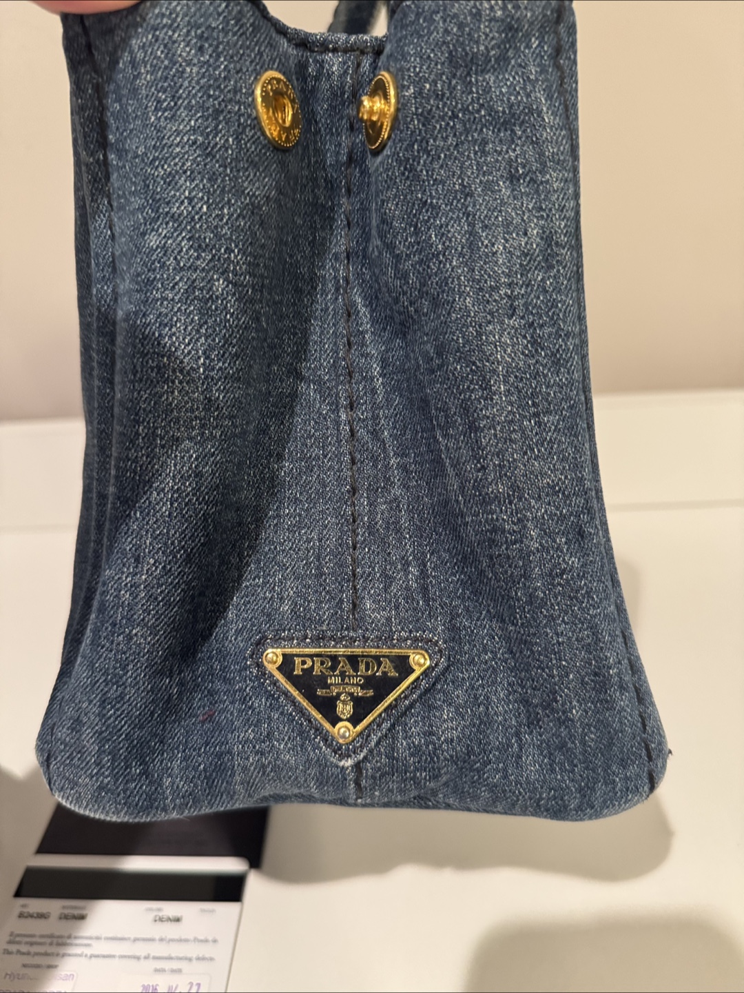 Prada Denim Canapa Tote Bag - photo 4