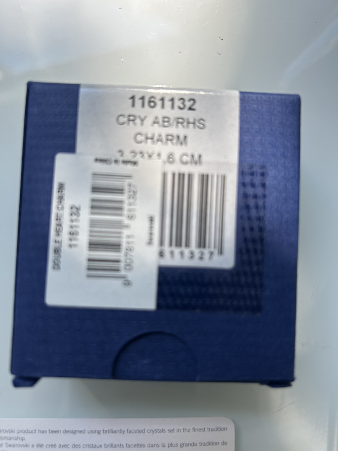Swarovski Cry AB/RHS Heart Charm - New in Box! - photo 4