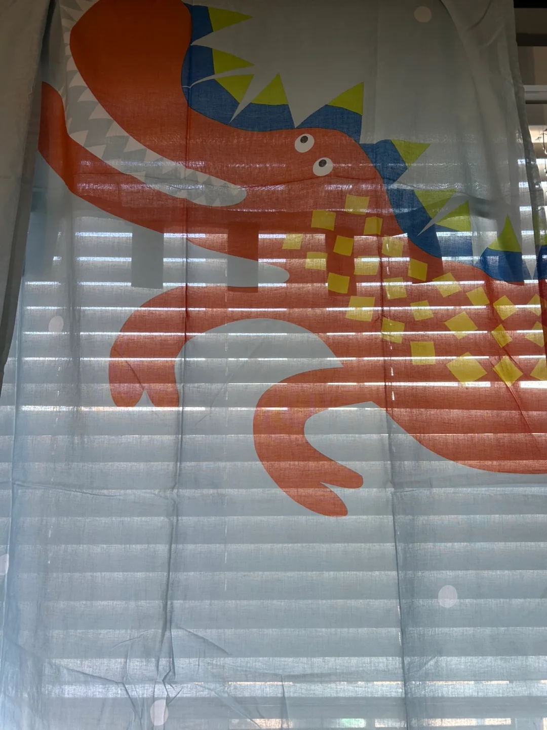 Dinosaur Print Kids Curtain