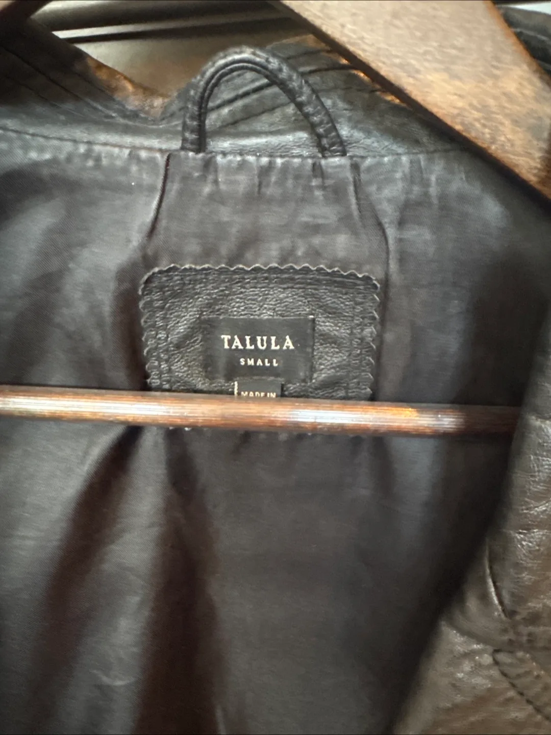 Talula Leather Biker Jacket - Size Small image indicator(4)