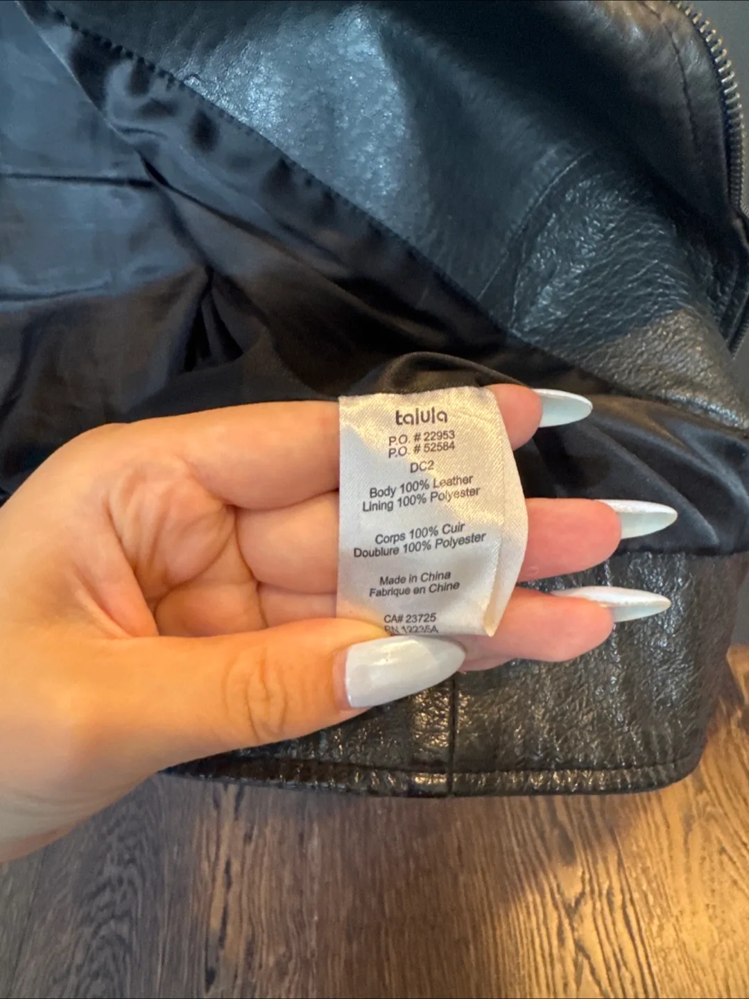 Talula Leather Biker Jacket - Size Small image indicator(5)