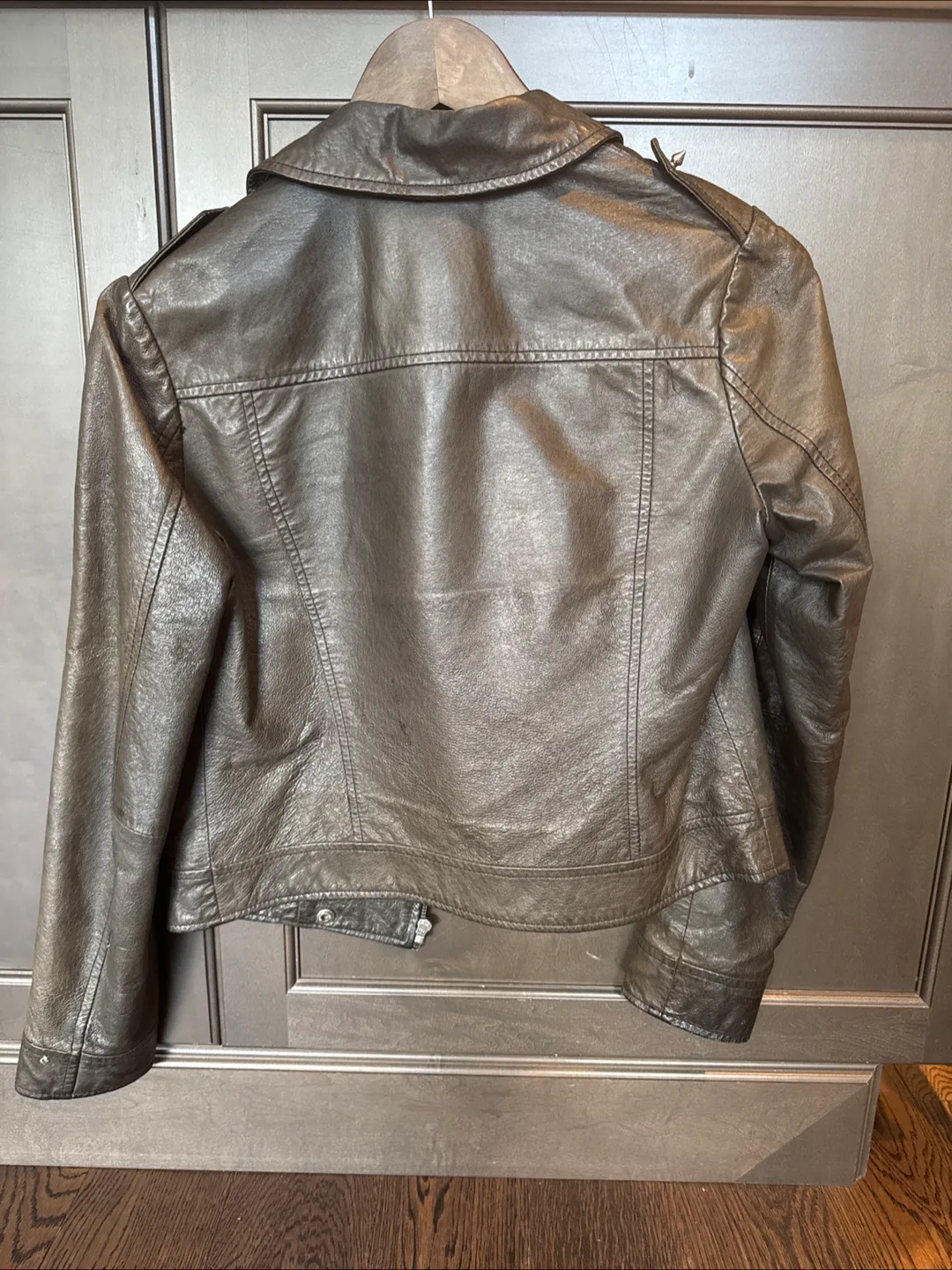 Talula Leather Biker Jacket - Size Small image indicator(3)