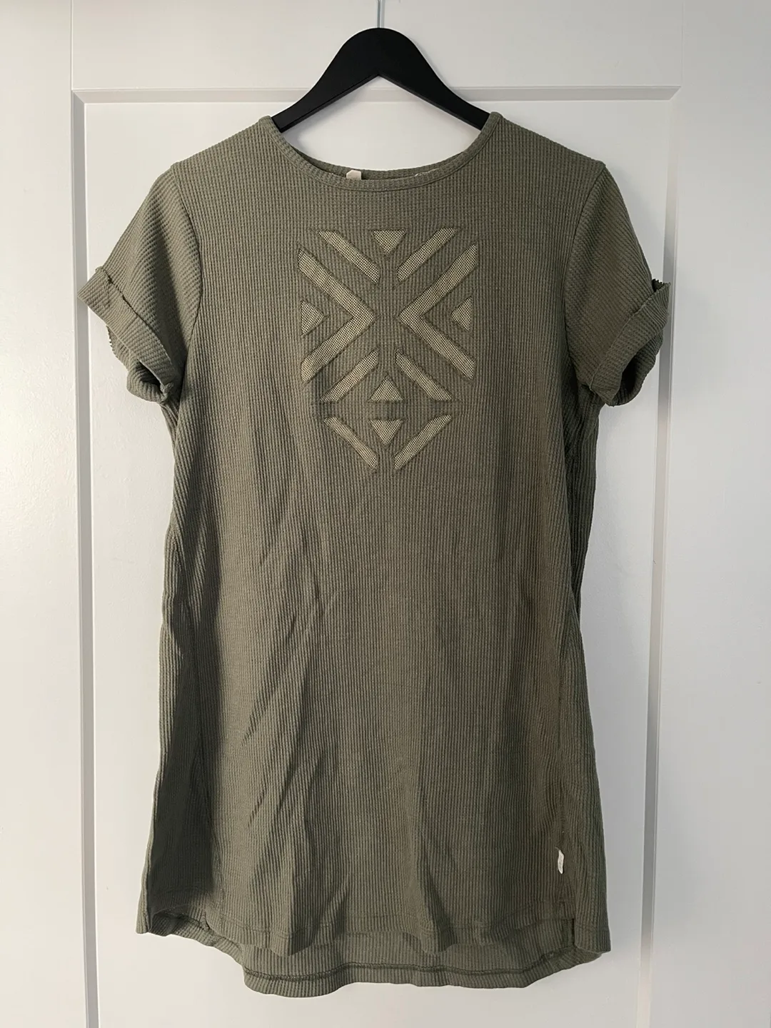 Element Olive Green Waffle Knit long Tee / dress thumbnail