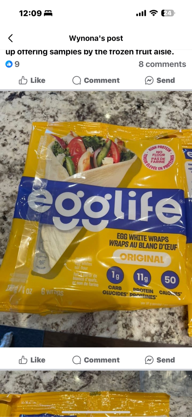 Egglife Original Egg White Wraps 🆓