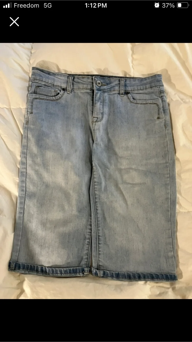 Light Wash Denim Jean Shorts