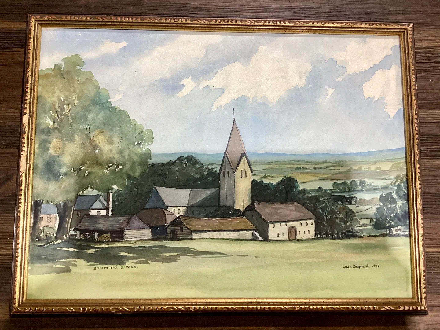 Water Color Painting Rural Landscape thumbnail