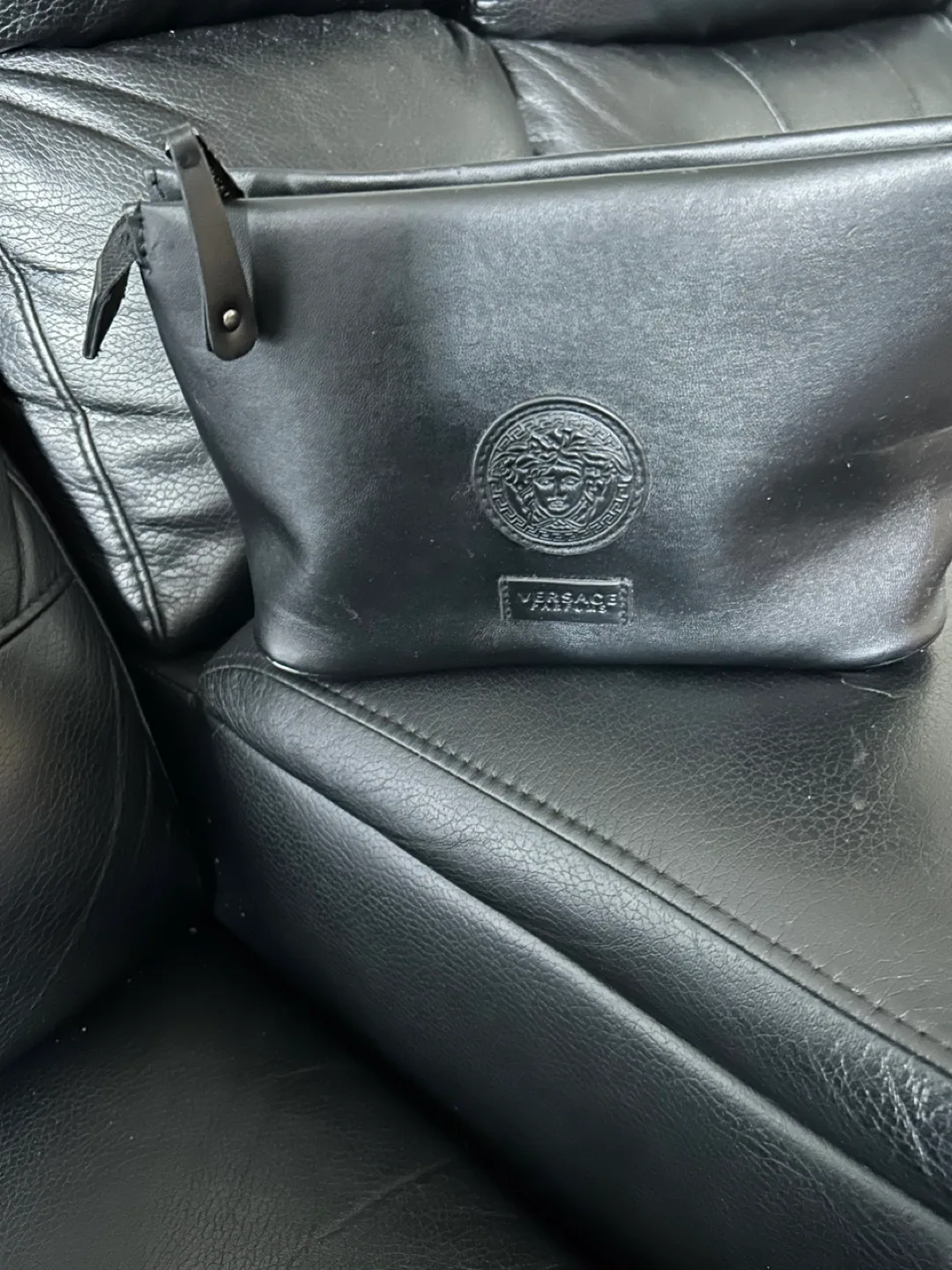 Versace Black Cosmetic Bag image indicator(2)