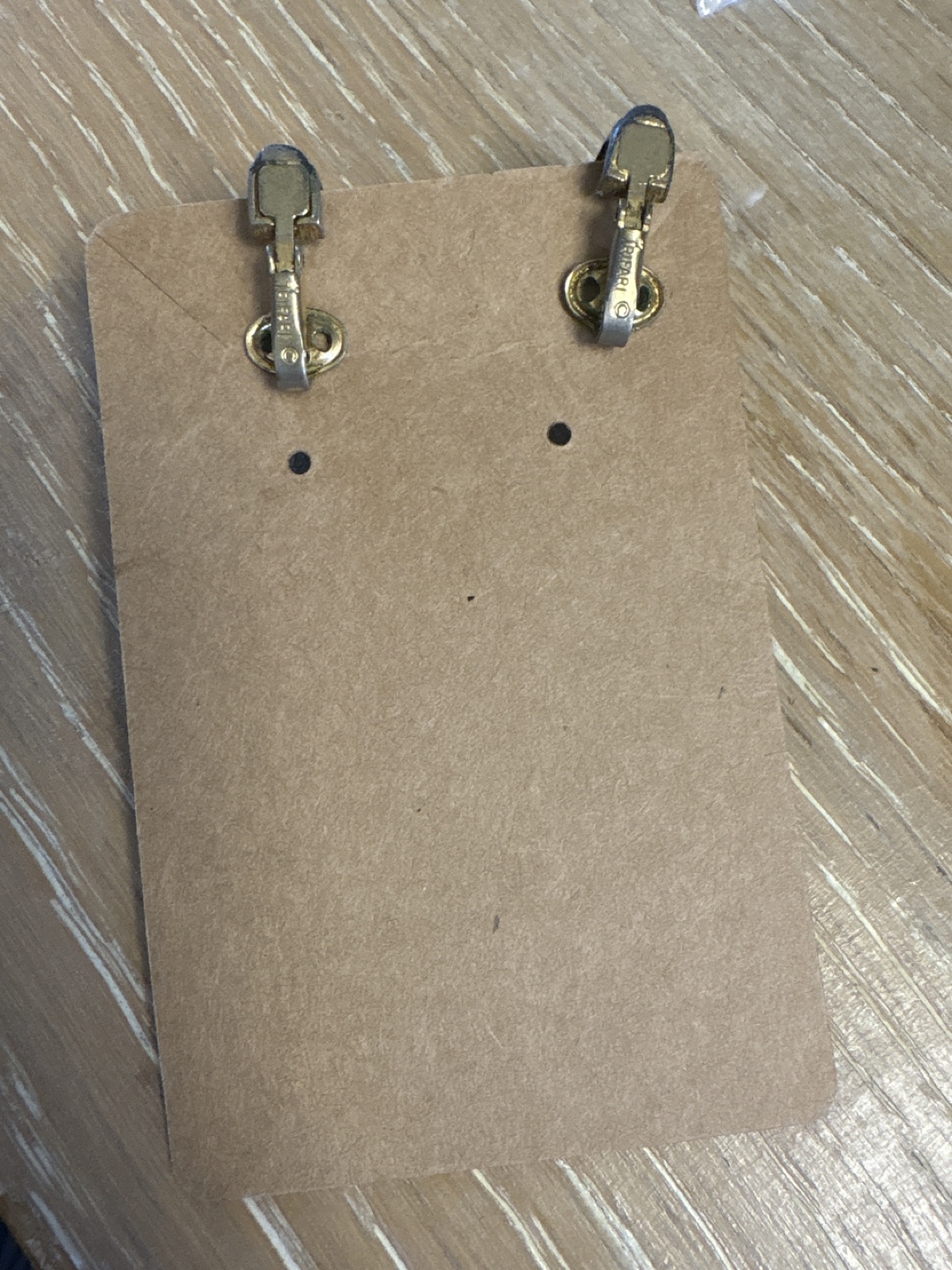 Vintage Gold Tone Clip-On Earrings - photo 2