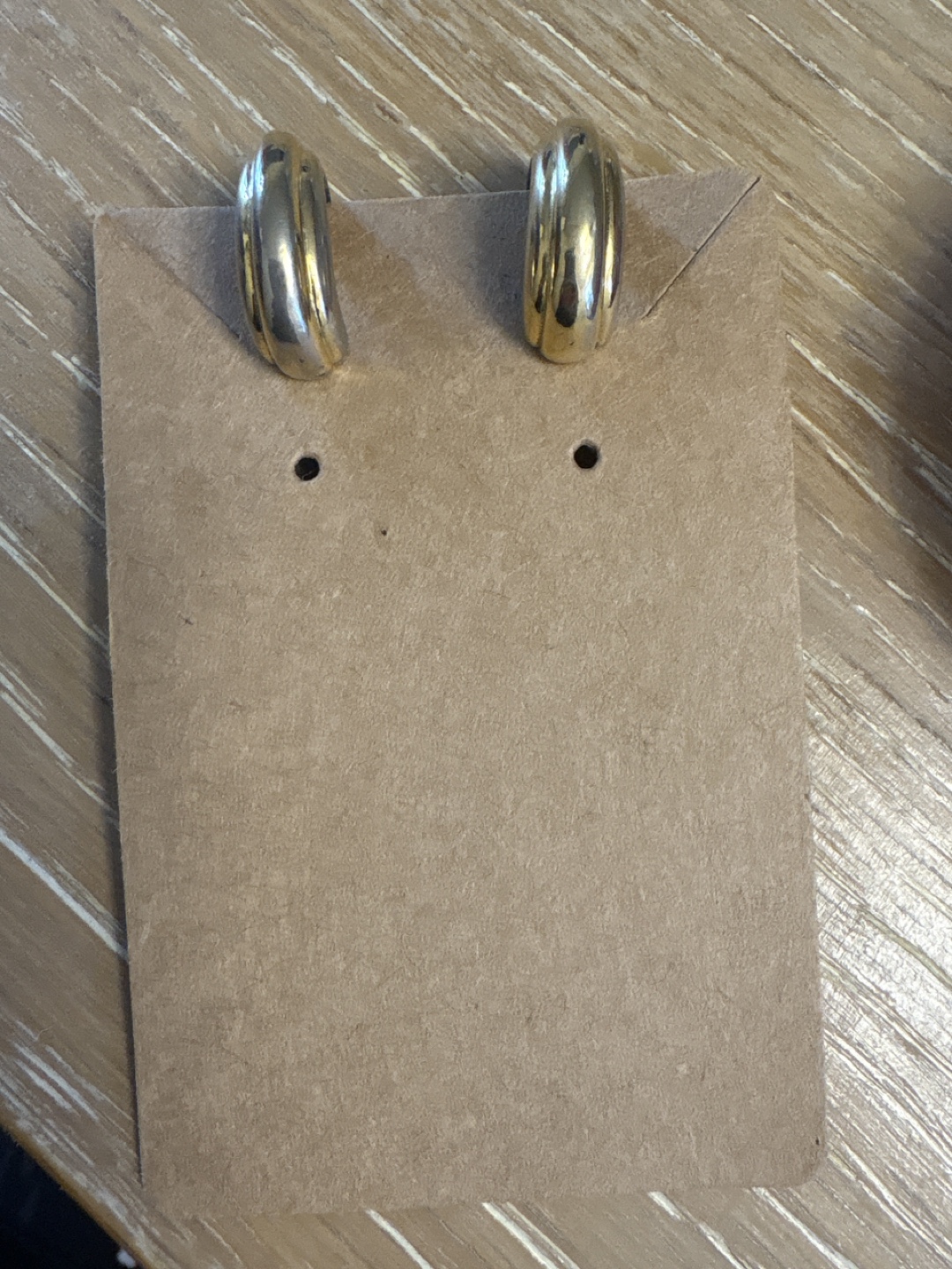 Vintage Gold Tone Clip-On Earrings