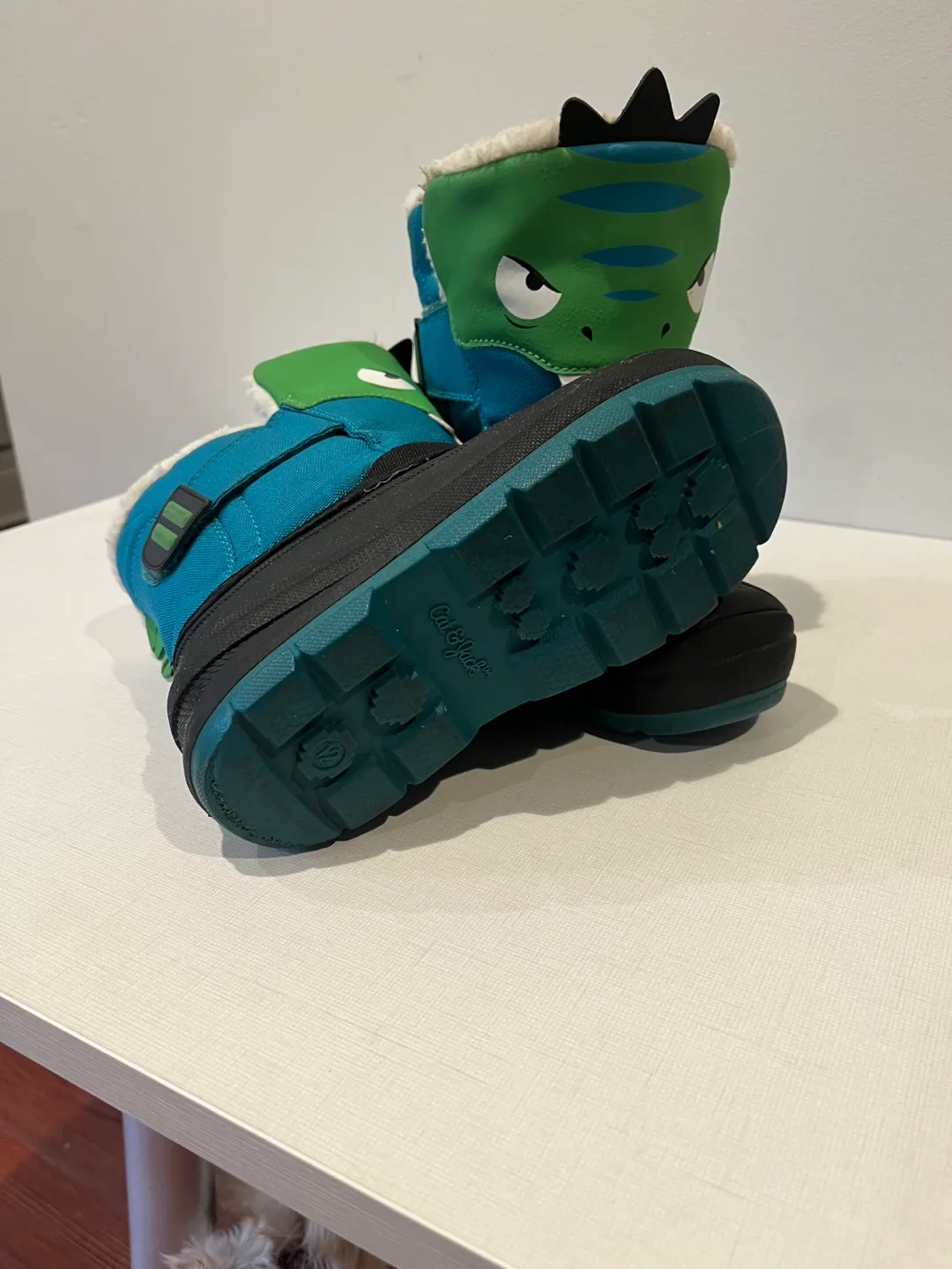 Cat & Jack Kids' Dino Snow Boots - Size 12 image indicator(3)