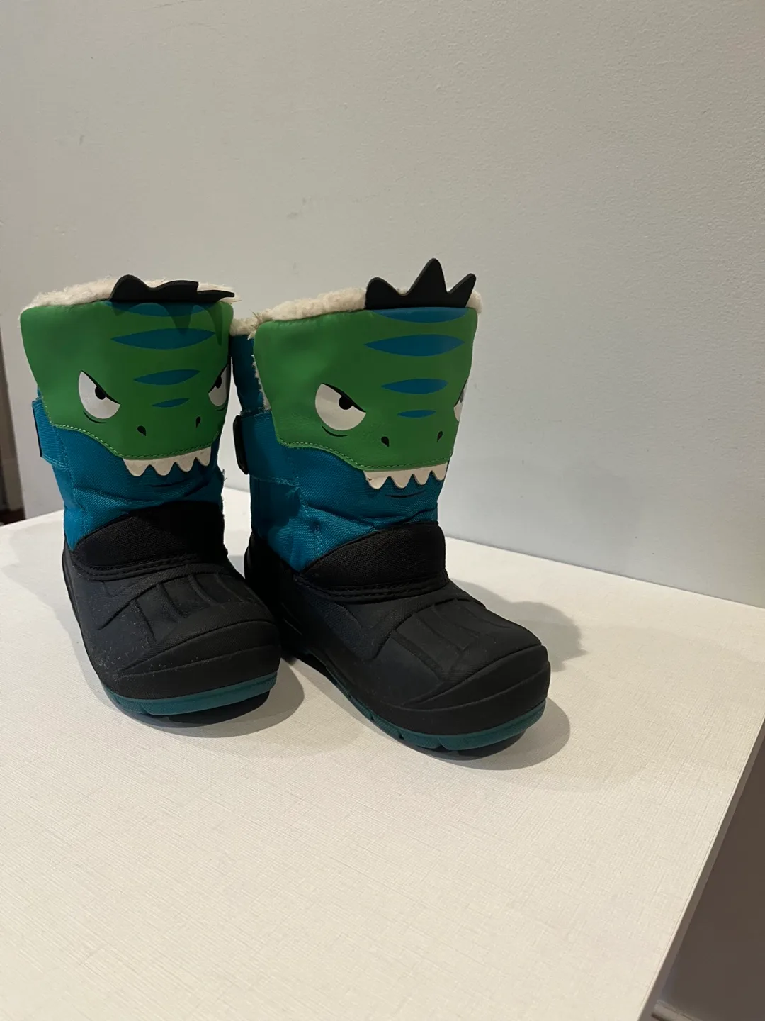 Cat & Jack Kids' Dino Snow Boots - Size 12 image indicator(2)