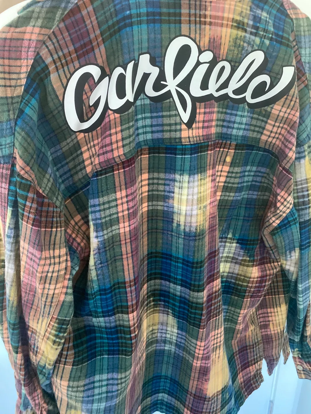 🆓 Garfield by fun oversized Flannel Shirt image indicator(2)