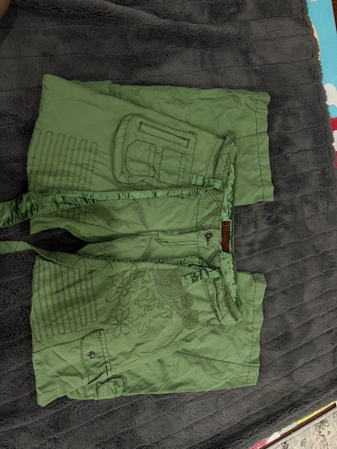 Miss Me Y2K Green Cargo Pants - Size S - photo 2