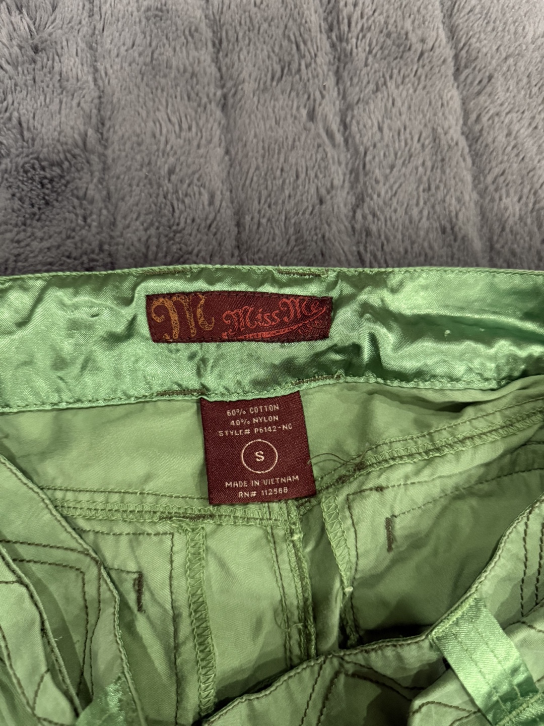 Miss Me Y2K Green Cargo Pants - Size S - photo 4