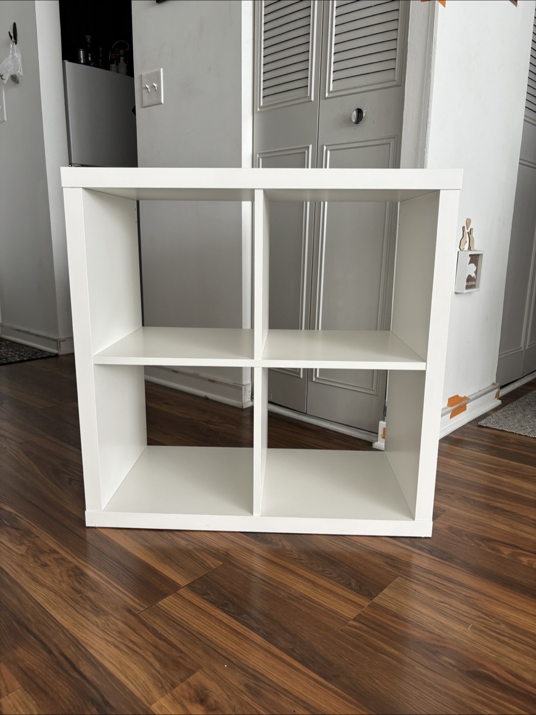 White 4-Cube Storage Shelf