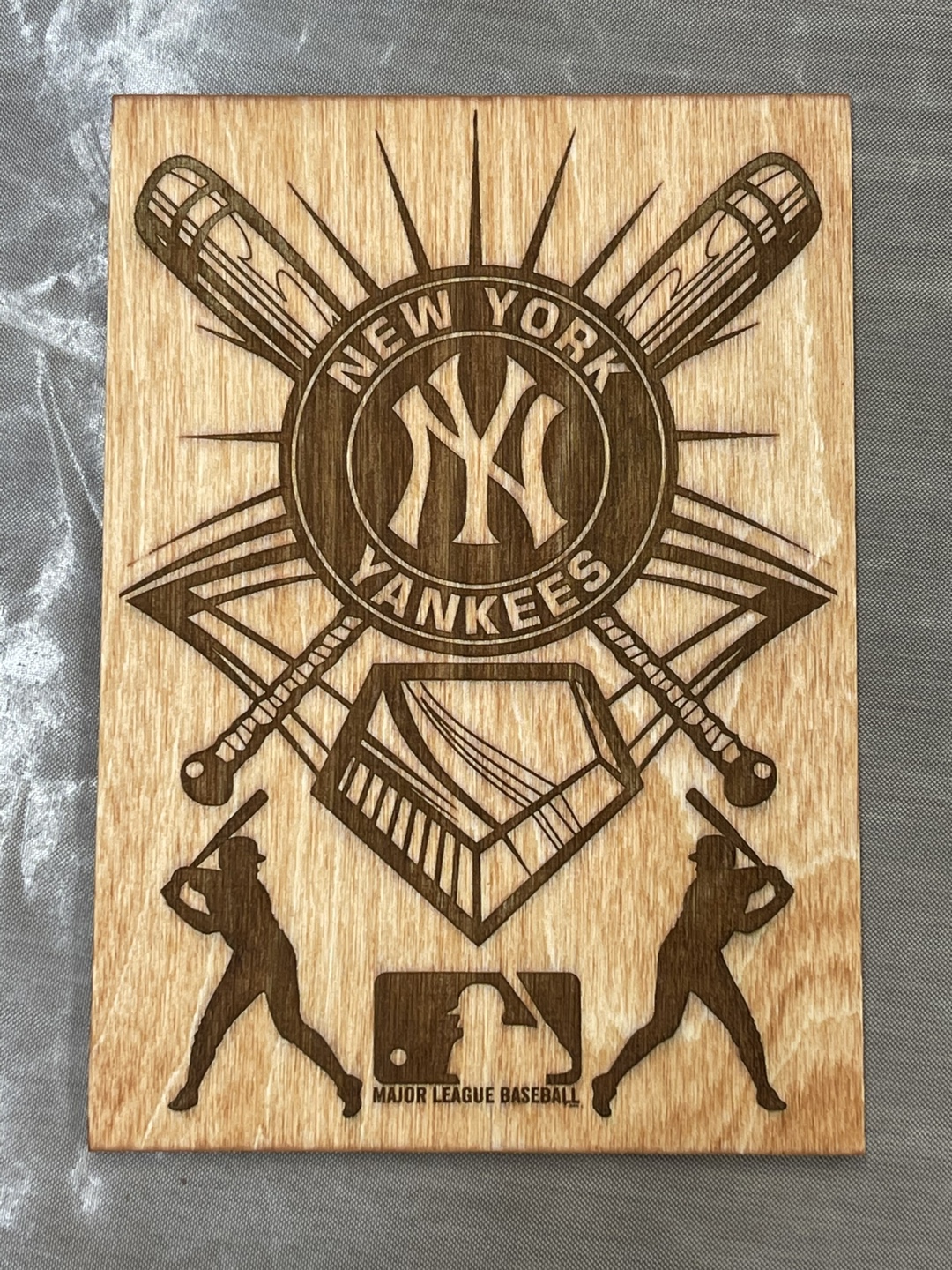 New York Yankees MLB Wooden Plaque