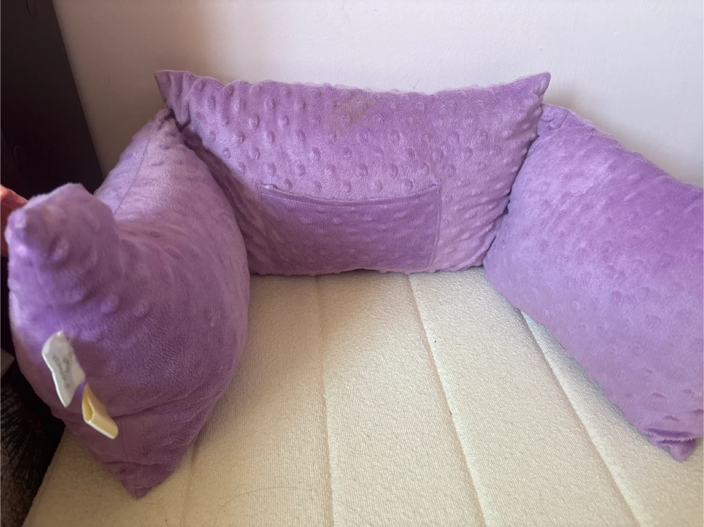 Zomaple Purple Bed Rest Pillow