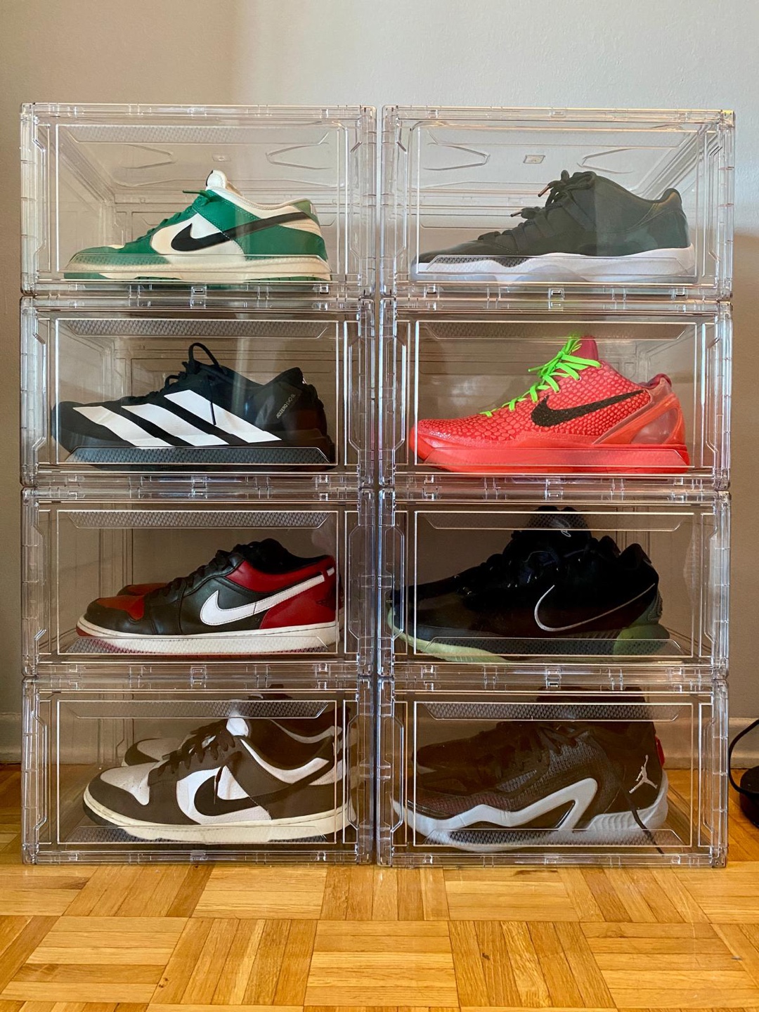 Acrylic Shoe Storage Boxes (Set of 8)