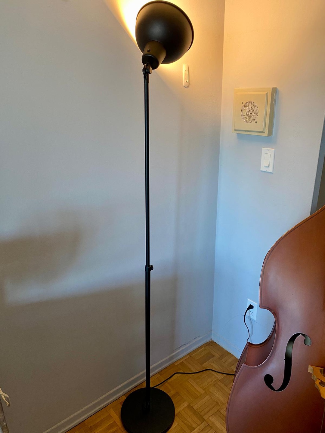 2 Ikea Floor Lamps - Black