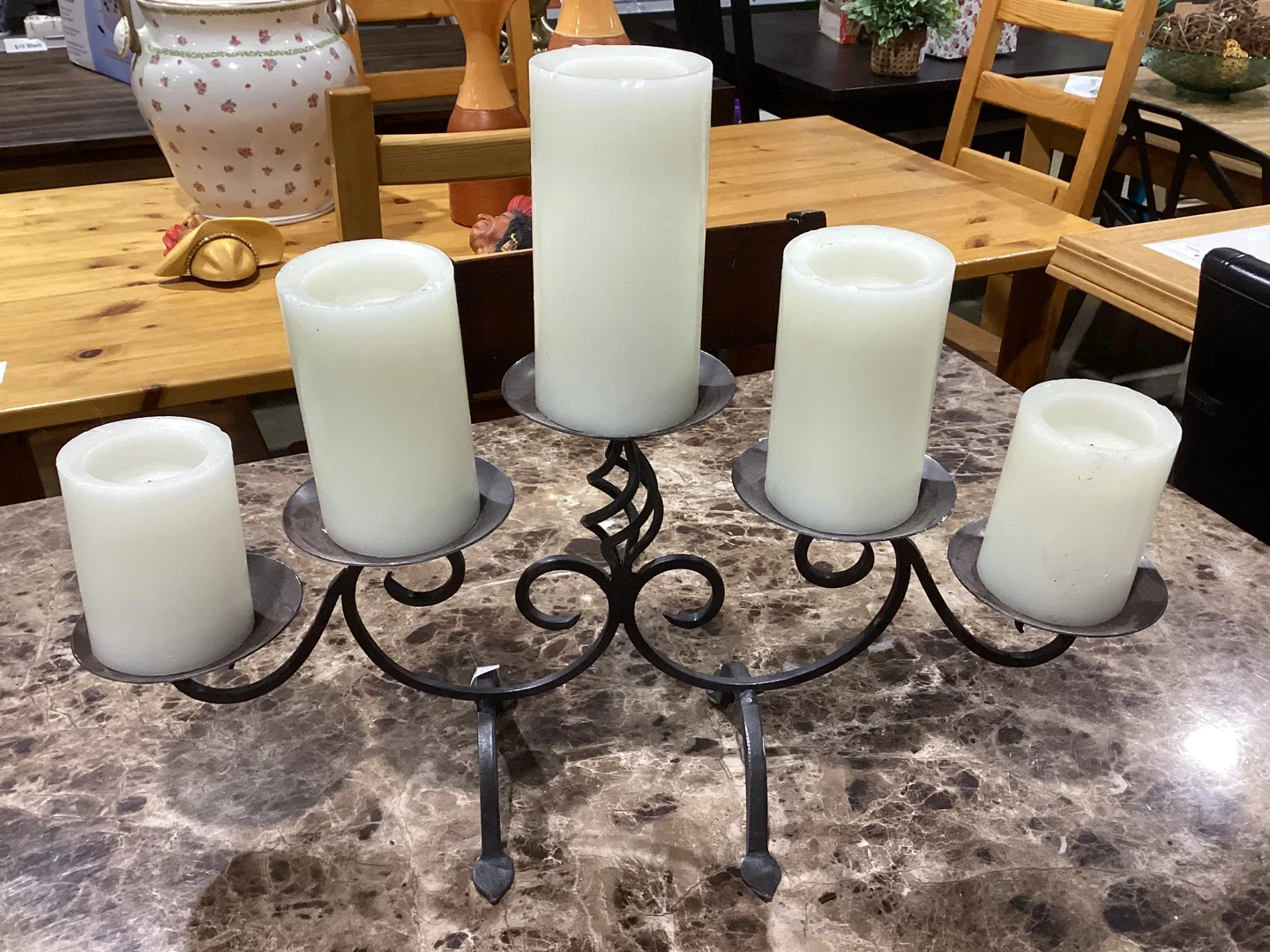 Flameless Candles with Candelabra thumbnail
