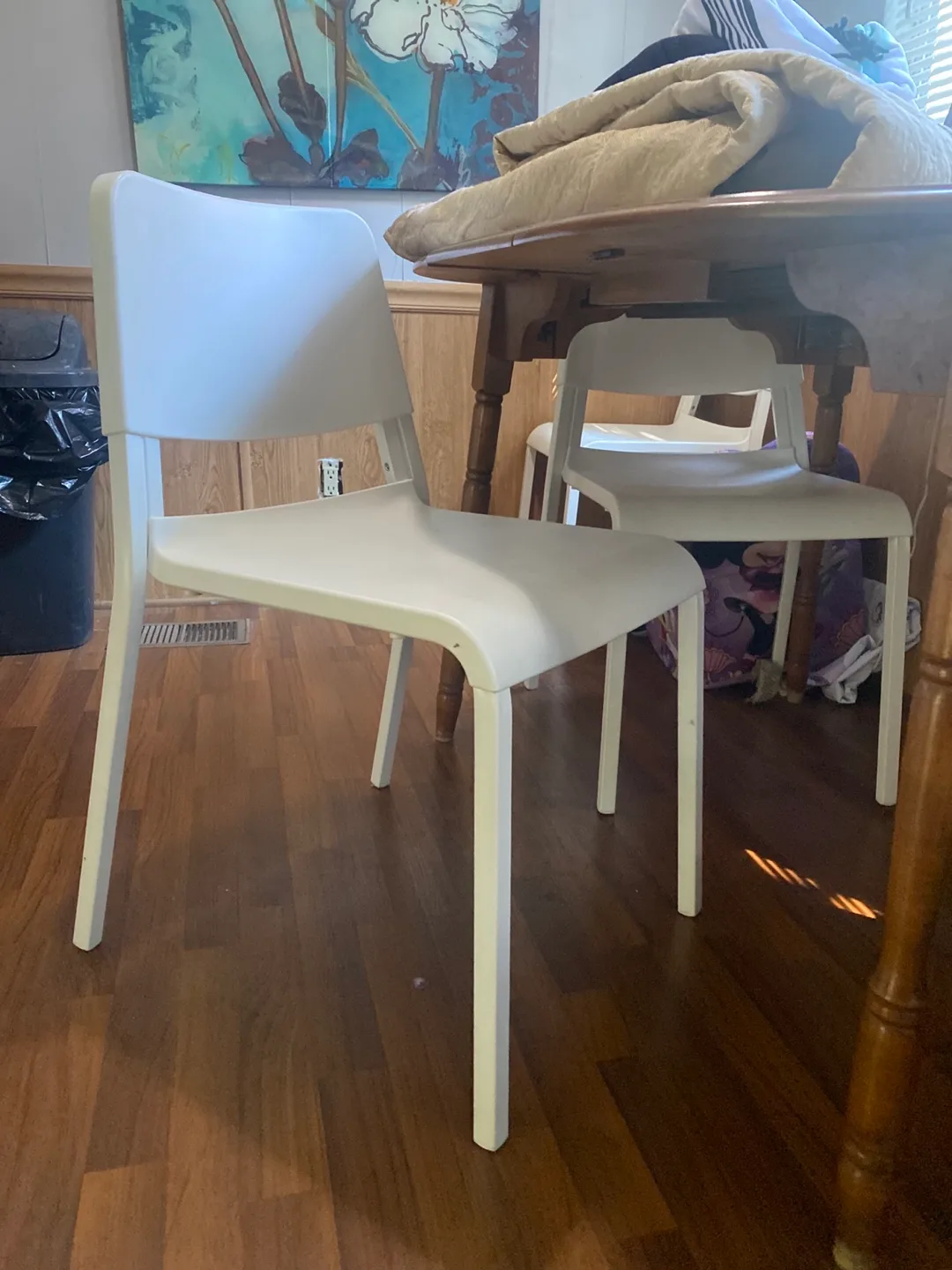 White Stacking Chair