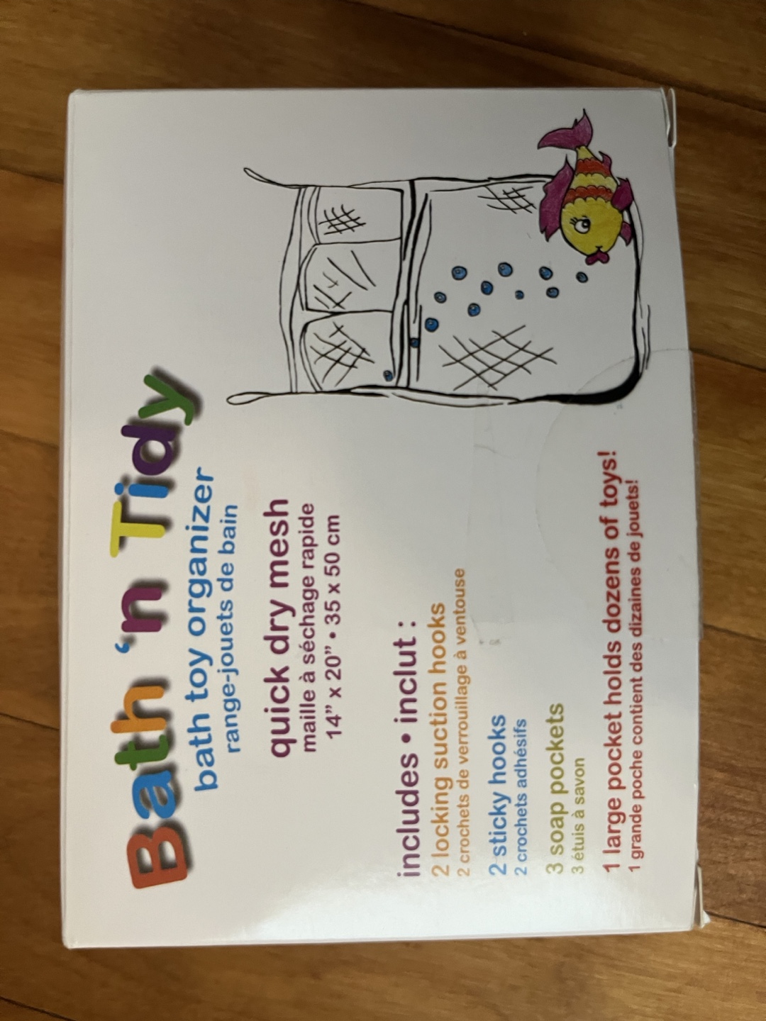 Bath 'n Tidy Bath Toy Organizer - New in Box