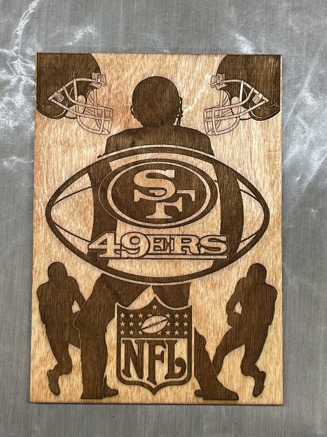San Francisco 49ers NFL Wood Art