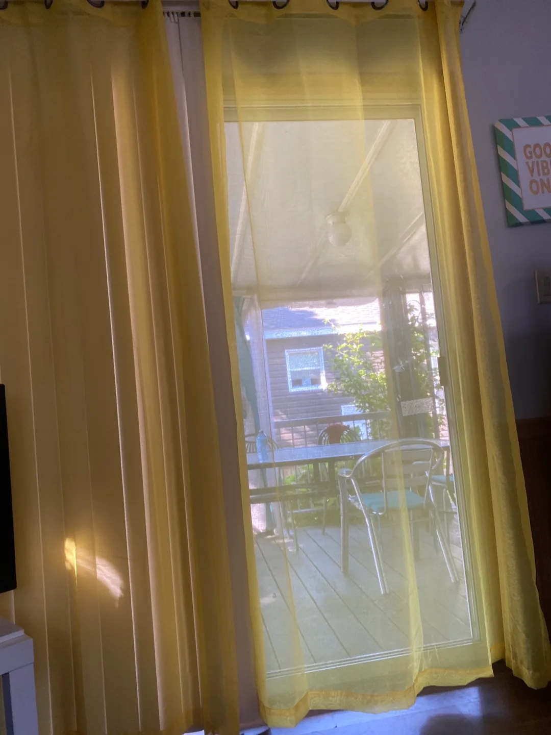 Yellow Sheer Curtains