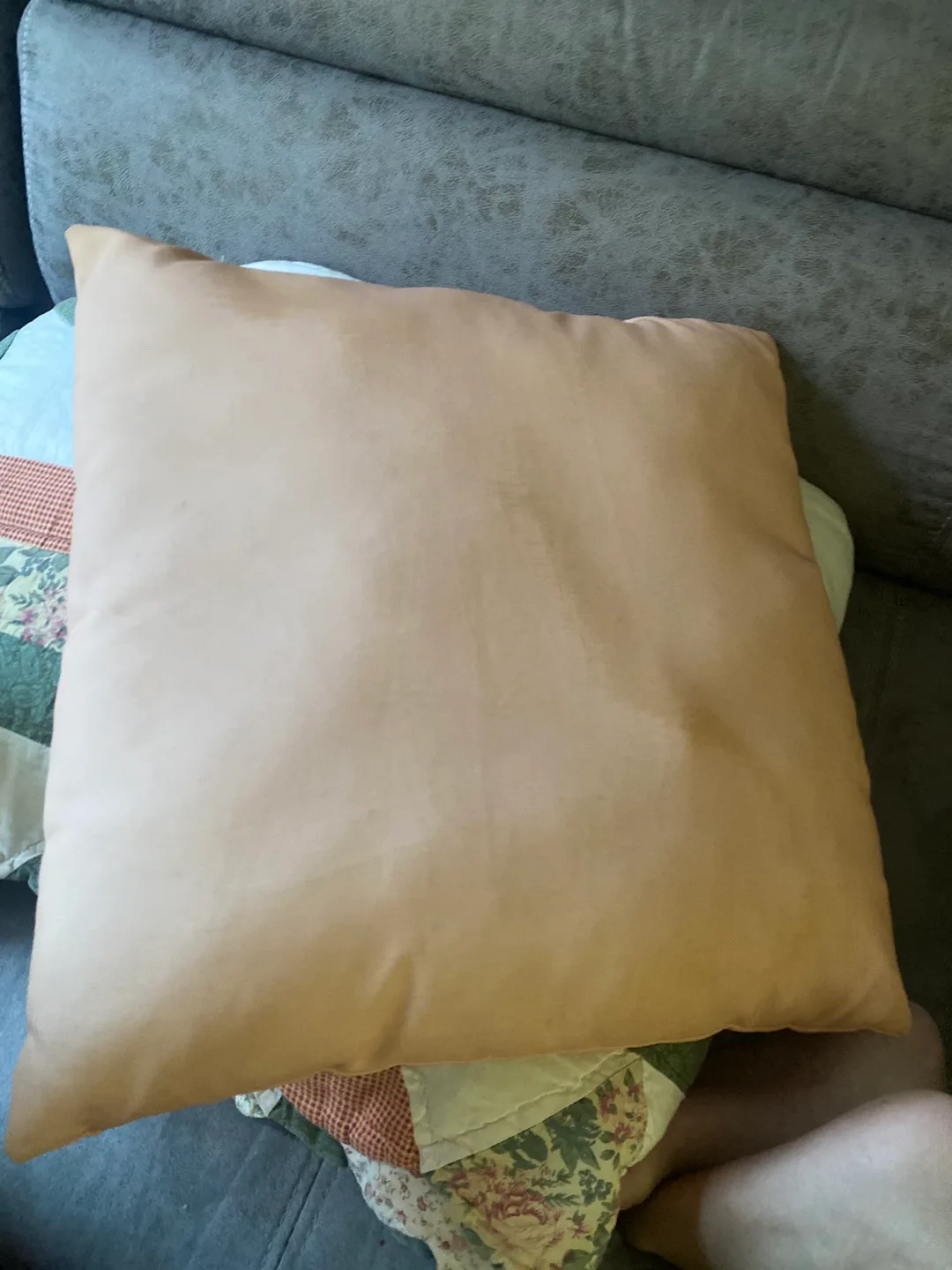 Beige Throw Pillow
